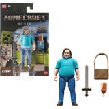 Minecraft Movie Steve Actionfigur und Zubehör, Spielfigur Minecraft Movie Steve Actionfigur und Zubehör, Spielfigur