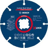 Bosch EXPERT X-LOCK Carbide MultiWheel Trennscheibe, Ø 115mm Bohrung 22,23mm, gerade