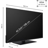 JVC LT-43VF5355, LED-Fernseher 108 cm (43 Zoll), schwarz, FullHD, Tripple Tuner, Smart TV, TiVo Betriebssystem