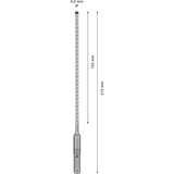 Bosch Expert Hammerbohrer SDS-plus-7X, Ø 5mm Arbeitslänge 150mm