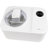 Clatronic Eiscreme-Maker ICM 3784, Eismaschine weiß, für 1.200ml Eiscreme, 110 Watt Kompressor