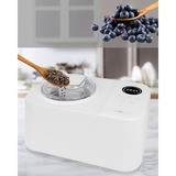 Clatronic Eiscreme-Maker ICM 3784, Eismaschine weiß, für 1.200ml Eiscreme, 110 Watt Kompressor