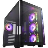 Fortron FSP M580-BA, Tower-Gehäuse schwarz, Tempered Glass x 2