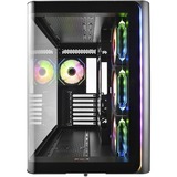 Fortron FSP M580-BA, Tower-Gehäuse schwarz, Tempered Glass x 2