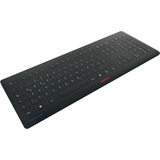 CHERRY STREAM PROTECT KEYBOARD WIRELESS, Tastatur schwarz, DE-Layout, Cherry SX-Scherentechnologie