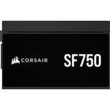 Corsair SF750, PC-Netzteil schwarz, 1x 12VHPWR, 2x PCIe, Kabelmanagement, 750 Watt