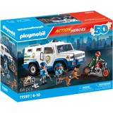 PLAYMOBIL 71597 Action Heroes Geldtransporter , Konstruktionsspielzeug 