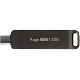 Patriot Rage R550 32GB, USB-Stick schwarz, USB-A und USB-C 3.2 Gen 1