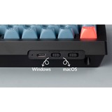 Keychron V3 Max, Gaming-Tastatur schwarz/blaugrau, DE-Layout, Gateron Jupiter Red, Hot-Swap, RGB