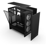 NZXT H5 Flow RGB ( 2024 ) , Tower-Gehäuse schwarz, Tempered Glass