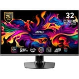 MSI MPG 322URXDE QD-OLED, Gaming-Monitor 80 cm (31.5 Zoll), schwarz, UltraHD/4K, G-Sync-komp., USB-C, DisplayPort 2.1a (UHBR20), 240Hz Panel