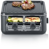 Severin Black Line Lite Mini-Raclette-Grill RG 2360 schwarz, 800 Watt