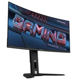 GIGABYTE MO34WQC2 OLED Generalüberholt, Gaming-Monitor 86.8 cm (34 Zoll), schwarz, WQHD, QD-OLED, Curved, USB-C, 240Hz Panel