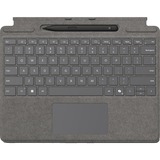 Microsoft Surface Pro Keyboard mit Slim Pen, Tastatur platin, DE-Layout, für Surface Pro (11. Edition)/10 for Business/9/8