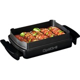 Tefal OptiGrill+ Snacking & Baking GC714D, Kontaktgrill silber/schwarz, 2.000 Watt, mit Backschale