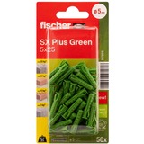 fischer Dübel SX Plus Green 5x25 K grün, 50 Stück