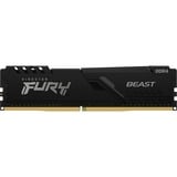 Kingston FURY DIMM 8 GB DDR4-2666  , Arbeitsspeicher schwarz, KF426C16BB/8, Beast, INTEL XMP