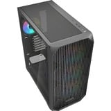 Sharkoon AK3 RGB , Tower-Gehäuse schwarz, Tempered Glass