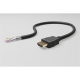 goobay High-Speed-HDMI 90°-Kabel mit Ethernet schwarz, 5 Meter