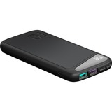 goobay Schnelllade-Powerbank 10.000 mAh schwarz, USB-C PD, QC 3.0, 10.000 mAh