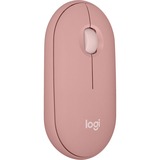 Logitech Pebble Mouse 2 M350s, Maus rosa, Bluetooth, für Windows/macOS/iPadOS/Android/ChromeOS/Linux