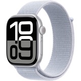 Apple Watch Series 10, Smartwatch silber, Aluminium, 42 mm, Sport Loop blaue Wolke