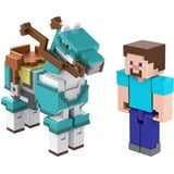 Mattel Minecraft Armored Horse and Steve, Spielfigur 