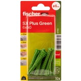 fischer Dübel SX Plus Green 6x50 K grün, 10 Stück