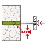 fischer Dübel SX Plus Green 6x50 K grün, 10 Stück