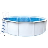 Stahlwandpool Set Nuovo de Luxe II, Ø 460cm. H 120cm, Schwimmbad