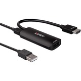 Lindy Konverter HDMI 4K80 > DisplayPort 1.4 schwarz, 16cm