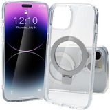 Nevox StyleShell SHOCKFlex mit Standfunktion, Handyhülle transparent, iPhone 16 Pro, kompatibel mit MagSafe