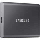 SAMSUNG Portable SSD T7 4 TB, Externe SSD grau, USB-C 3.2 Gen 2 (10 Gbit/s), extern