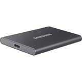 SAMSUNG Portable SSD T7 4 TB, Externe SSD grau, USB-C 3.2 Gen 2 (10 Gbit/s), extern