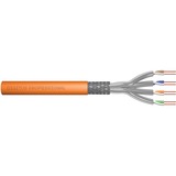 Digitus Professional Cat7 S/FTP Verlegekabel simplex, Dca orange, 50 Meter Rolle