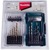 Makita Bohrer- & Bit-Satz E-07054, 29-teilig Klappbox mit transparentem Deckel