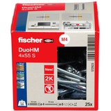 fischer Hohlraumdübel DuoHM 4x55 S TX 25 Stück, mit Panhead-Schraube