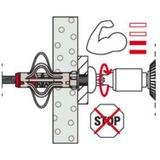 fischer Hohlraumdübel DuoHM 4x55 S TX 25 Stück, mit Panhead-Schraube