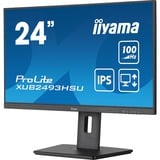 iiyama XUB2493HSU-B6, LED-Monitor 61 cm (24 Zoll), schwarz (matt), FullHD, Adaptive-Sync, IPS, 100Hz Panel