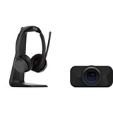 EPOS IMPACT 1061T ANC Bundle, Headset Stereo, Kopfbügel, Bluetooth, Ladestation, inkl. EXPAND Vision 1 Webcam