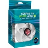 RAIJINTEK AGERAS 12 WHITE ARGB-3, Gehäuselüfter weiß, 120 mm