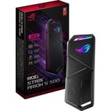 ASUS ROG Strix Arion S500 500 GB, Externe SSD schwarz, USB-C 3.2 Gen 2 (10 Gbit/s)