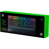 Razer Huntsman V2, Gaming-Tastatur schwarz, DE-Layout, Razer Clicky Optical (Purple)