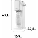 SodaStream Wassersprudler ART, mit PET-Flasche weiß, inkl. CO₂-Zylinder	