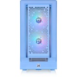 Thermaltake Ceres 350 MX , Tower-Gehäuse hellblau, Tempered Glass x 2