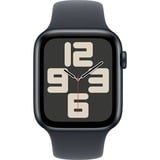 Apple Watch SE, Smartwatch schwarz, Aluminium, 44 mm, Sportarmband Mitternacht M/L, Cellular