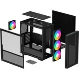 DeepCool CH560                    , Tower-Gehäuse schwarz, Tempered Glass