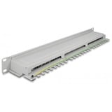 DeLOCK 19" Patchpanel 16 Port Cat.6A grau, 1 HE