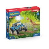 Schleich Dinosaurs Geländewagen mit Dino-Außenposten, Spielfigur 