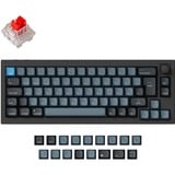 Keychron Q2 Pro, Gaming-Tastatur schwarz/blaugrau, DE-Layout, Keychron K Pro Red, Hot-Swap, Aluminiumrahmen, RGB